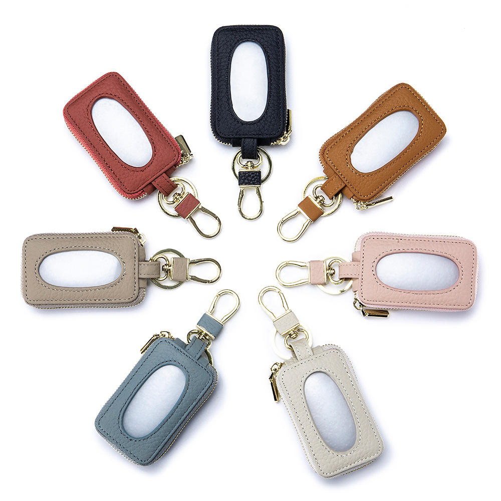 Genuine Leather Universal Car Key Bag - Yiwu Gerui Packing Co., Ltd. Model CL-3473